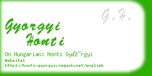 gyorgyi honti business card